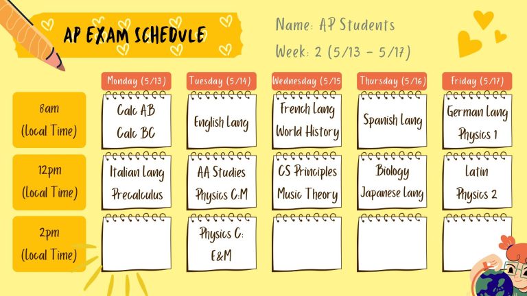 ap exam schedule 2024
