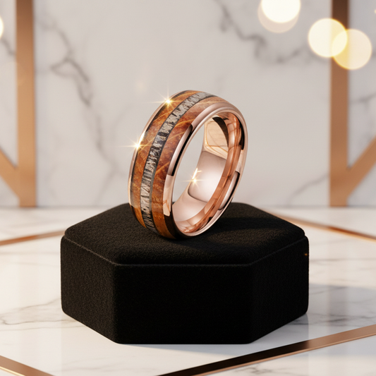 Wood Tungsten Rings